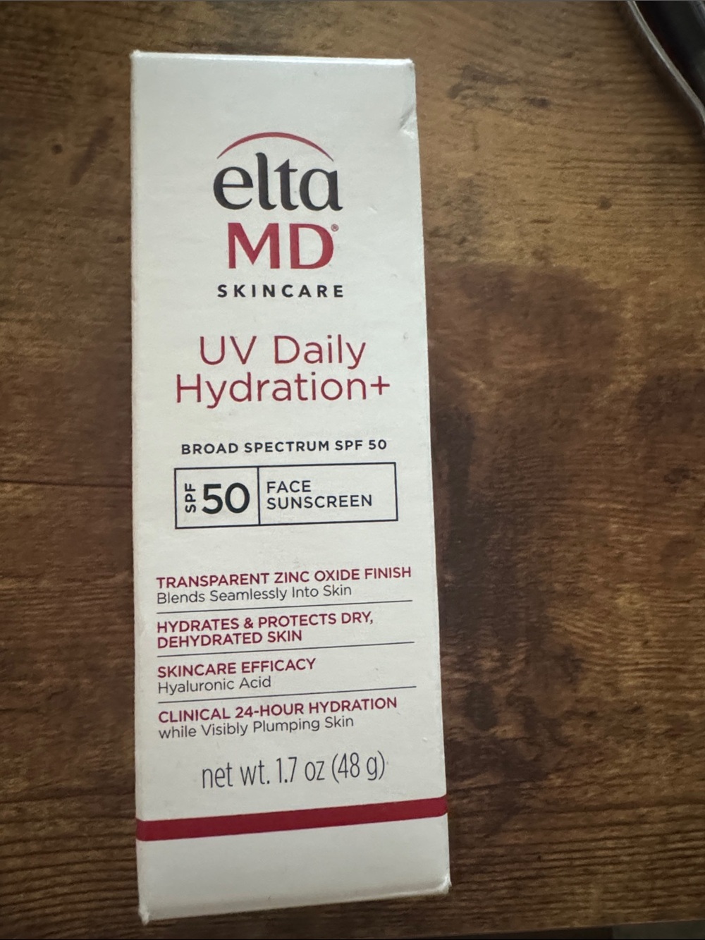 EltaMD UV Daily Hydration+ SPF 50 Sunscreen - White and Red Accents